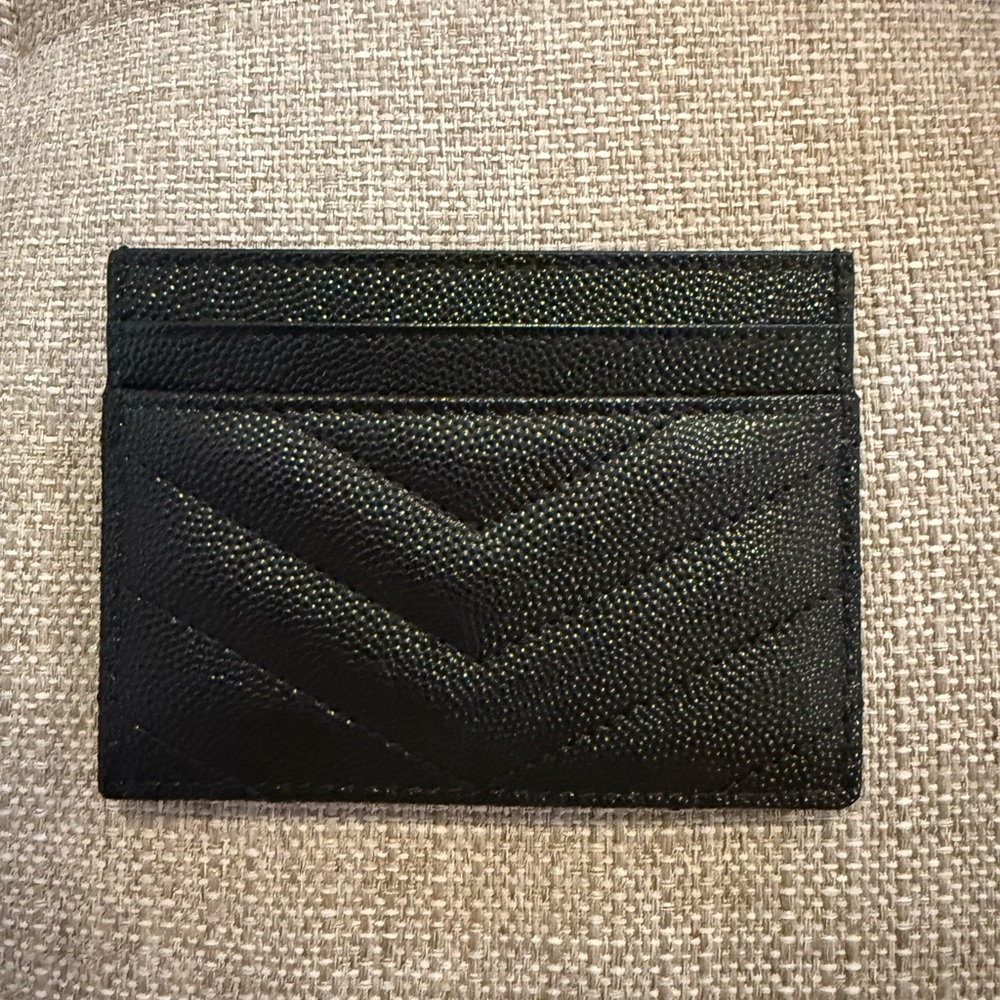 YSL Black Card Holder - Picture 2 of 3